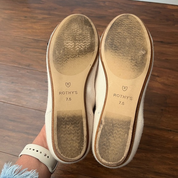 Rothy's Merino Wool White and Gray Tassel Loafers-Size 7.5-Retired Edition - Picture 5 of 8